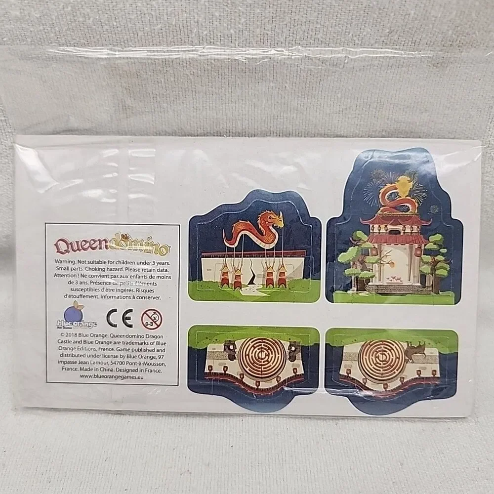 Game Queendomino Promotional Chinese Dragon Castle Tile Dispenser 2018 New